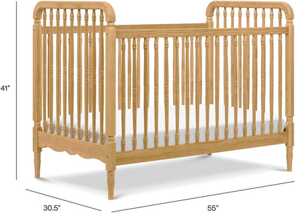 Namesake Liberty 3-in-1 Convertible Spindle Crib w/Toddler Bed Conversion Kit - Honey - M7101HY