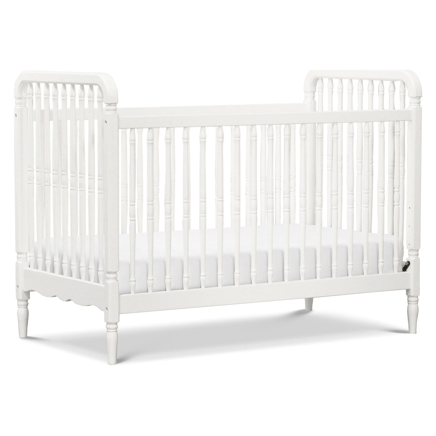 Namesake Liberty 3-in-1 Convertible Spindle Crib w/Toddler Bed Conversion Kit - Warm White - M7101RW