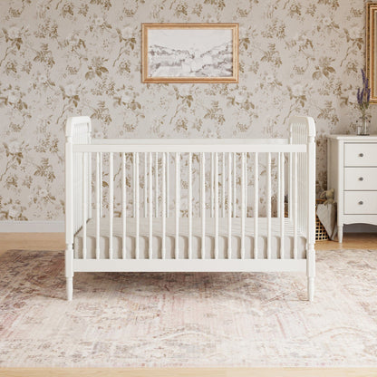 Namesake Liberty 3-in-1 Convertible Spindle Crib w/Toddler Bed Conversion Kit - Warm White - M7101RW