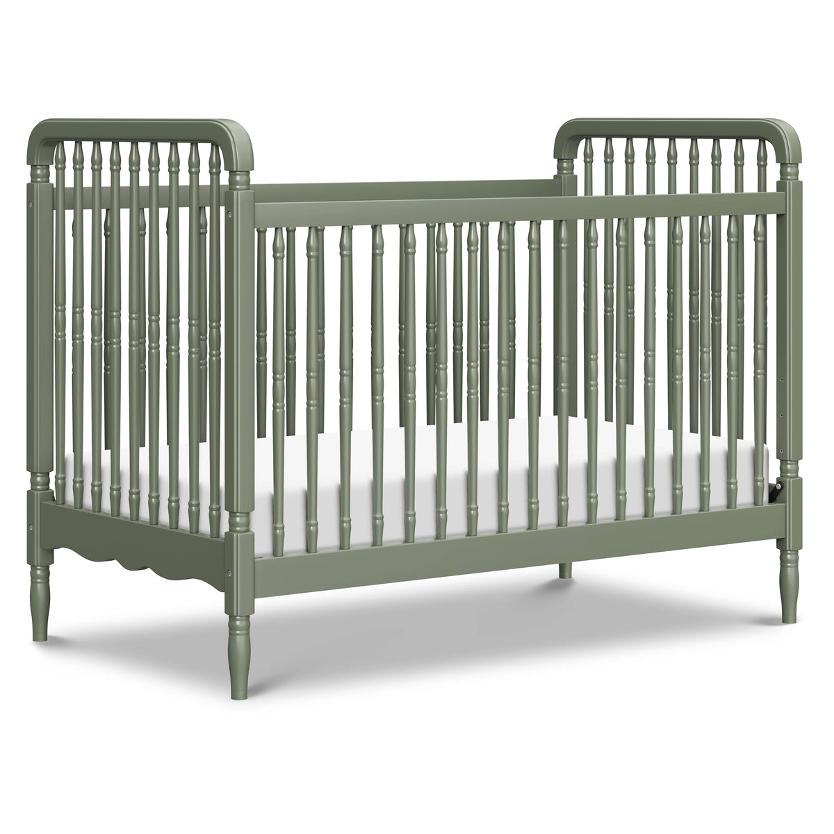 Namesake Liberty 3-in-1 Convertible Spindle Crib with Toddler Bed Conversion Kit - Juniper