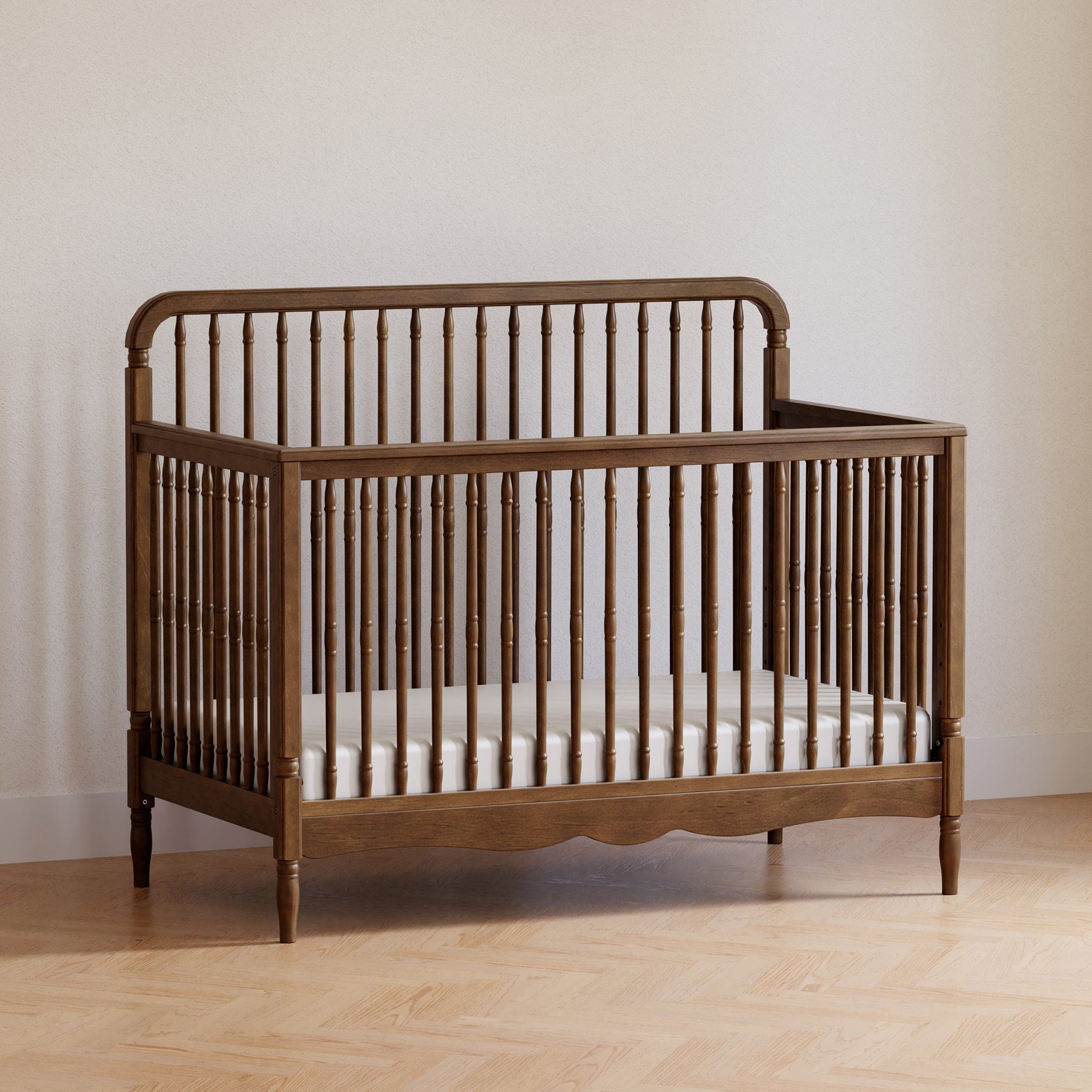 Namesake Liberty 4-in-1 Convertible Spindle Crib - Natural Walnut