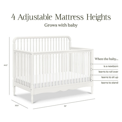 Namesake Liberty 4-in-1 Convertible Spindle Crib - Warm White - M7141RW