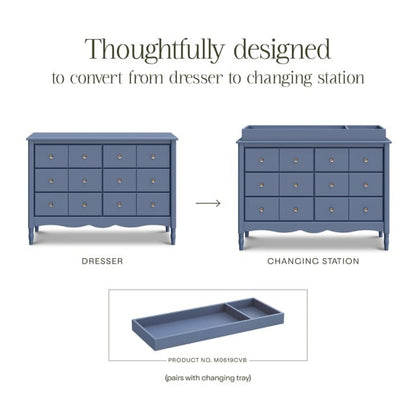 Namesake Liberty 6-Drawer Assembled Dresser - Cove Blue - M7116CVB