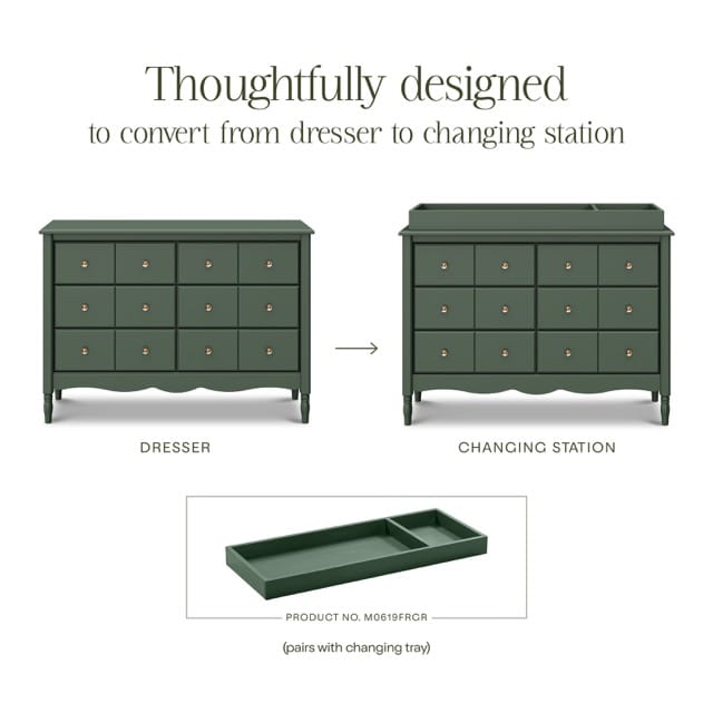 Namesake Liberty 6-Drawer Assembled Dresser - Forest Green - M7116FRGR