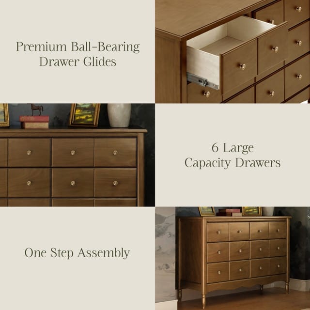 Namesake Liberty 6-Drawer Assembled Dresser - Natural Walnut - M7116NL
