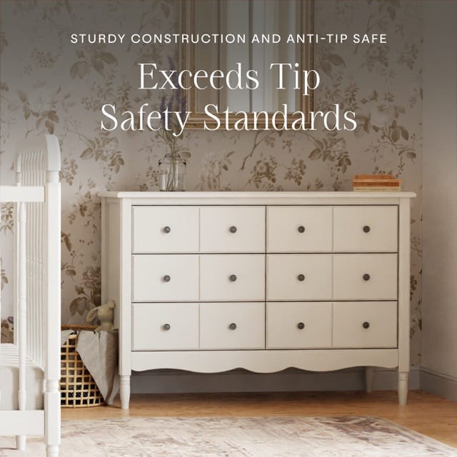 Namesake Liberty 6-Drawer Assembled Dresser - Warm White - M7116RW
