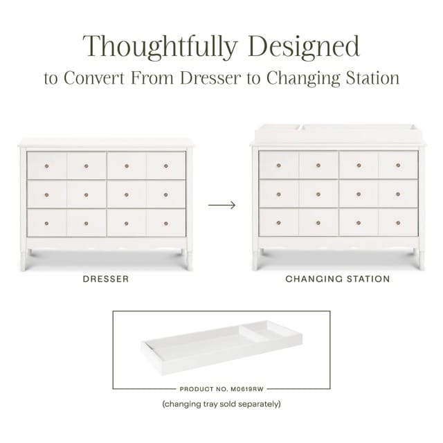 Namesake Liberty 6-Drawer Assembled Dresser - Warm White - M7116RW