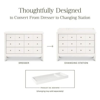 Namesake Liberty 6-Drawer Assembled Dresser - Warm White - M7116RW