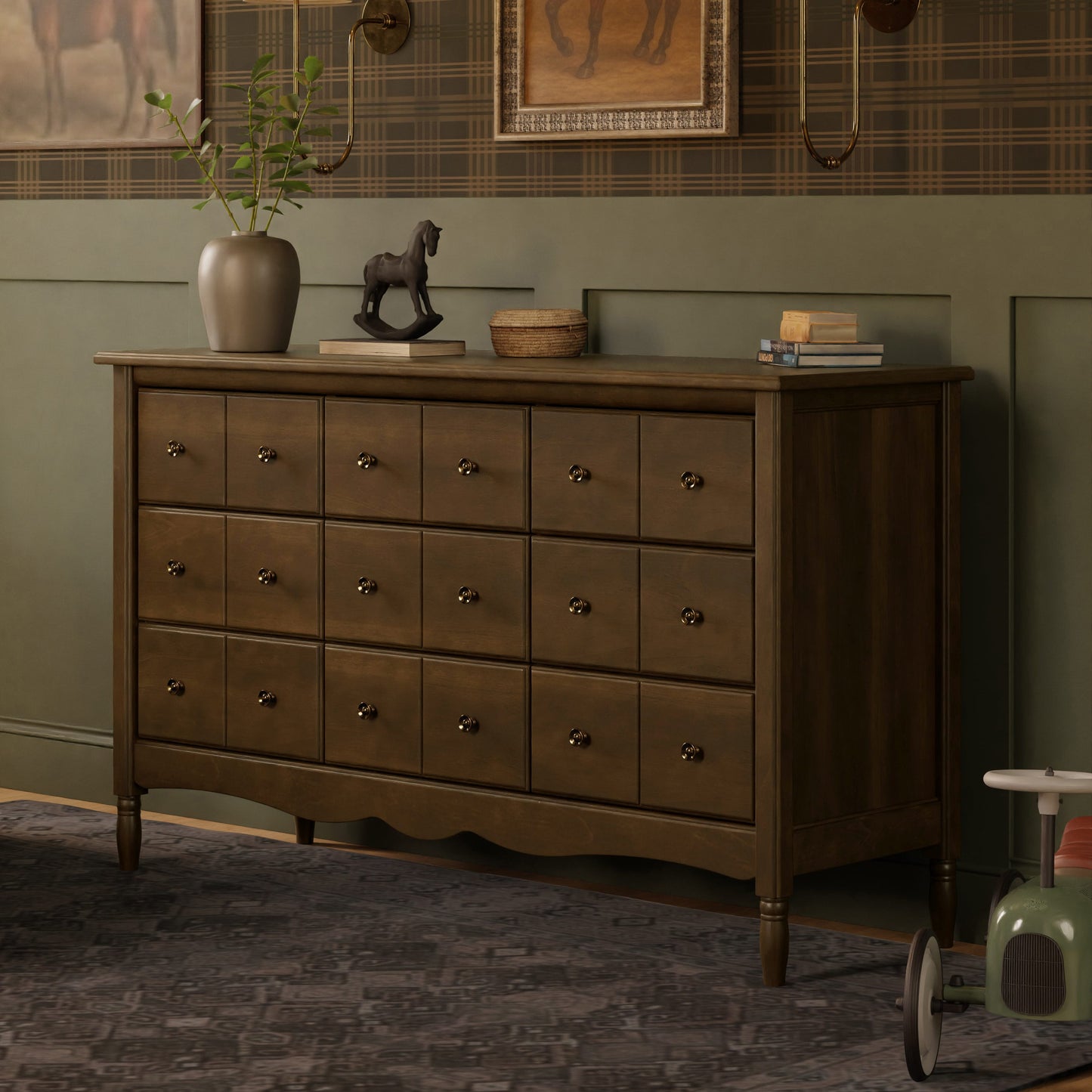 Namesake Liberty 9-Drawer Assembled Dresser - Natural Walnut - M7128NL