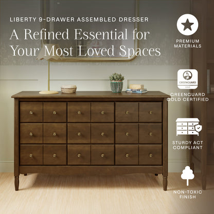 Namesake Liberty 9-Drawer Assembled Dresser - Natural Walnut - M7128NL