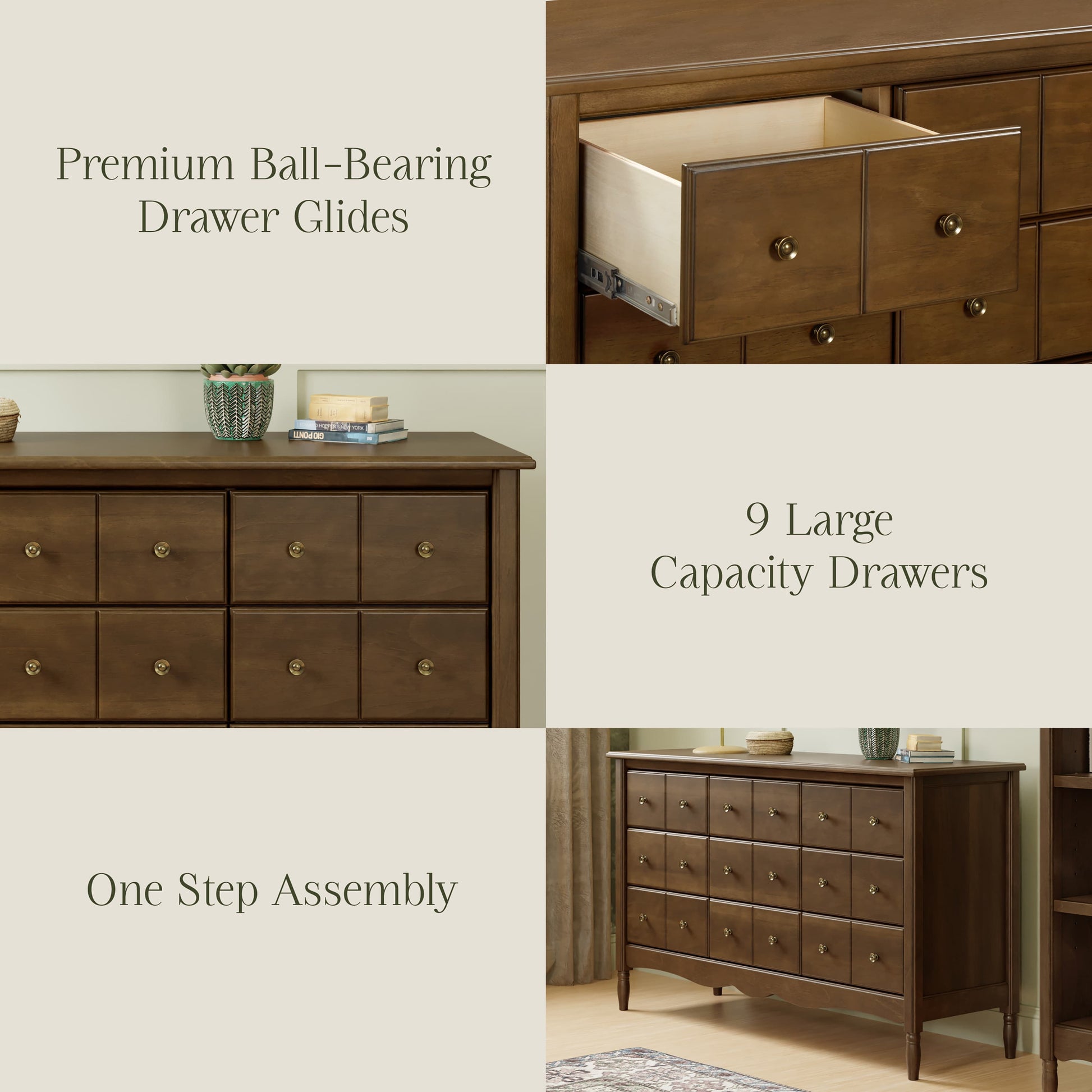 Namesake Liberty 9-Drawer Assembled Dresser - Natural Walnut - M7128NL