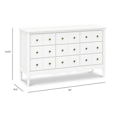 Namesake Liberty 9-Drawer Assembled Dresser - Warm White - M7128RW