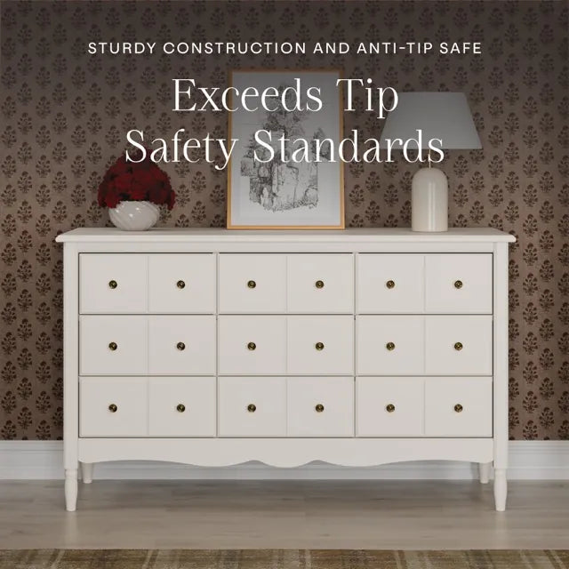 Namesake Liberty 9-Drawer Assembled Dresser - Warm White - M7128RW