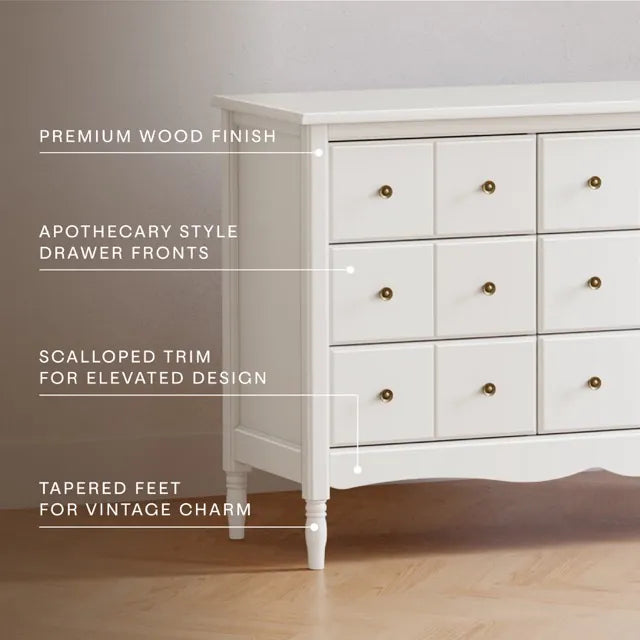 Namesake Liberty 9-Drawer Assembled Dresser - Warm White - M7128RW