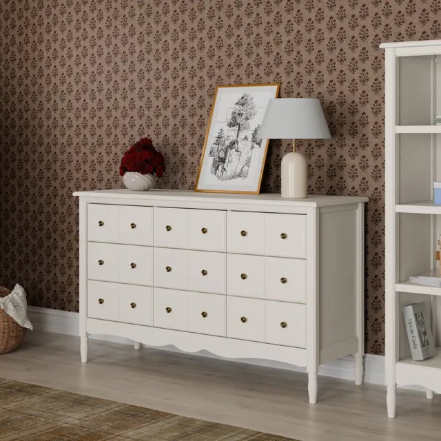 Namesake Liberty 9-Drawer Assembled Dresser - Warm White - M7128RW