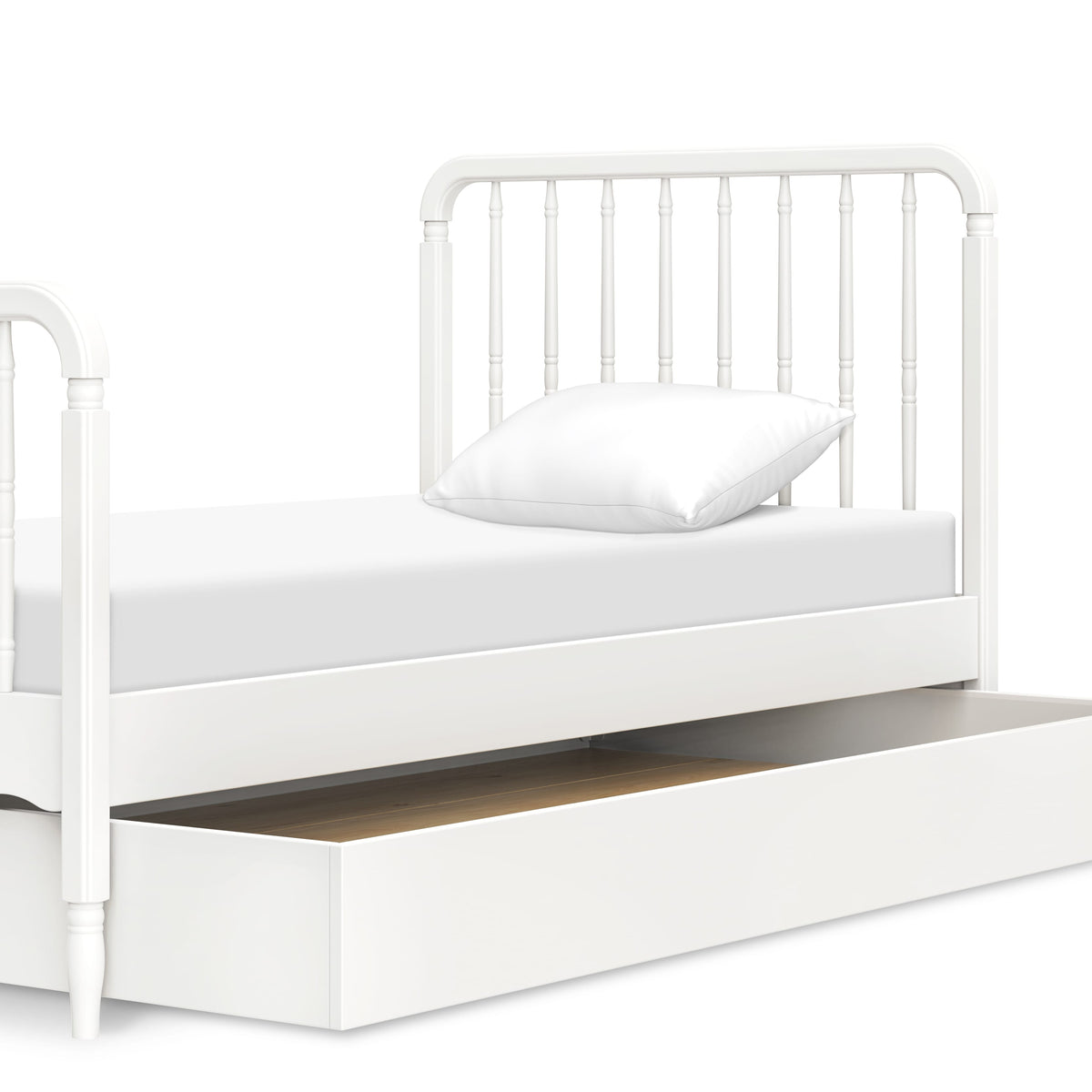 Namesake Liberty Spindle Twin Bed - Warm White