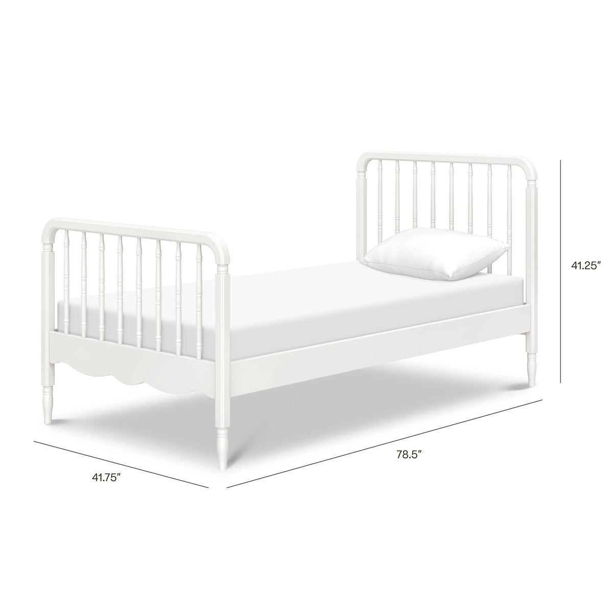 Namesake Liberty Spindle Twin Bed - Warm White