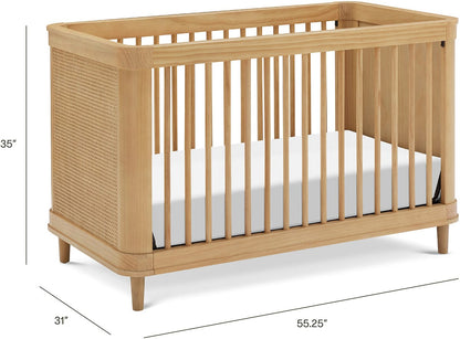 Namesake Marin w/ Cane 3-in-1 Convertible Crib - Honey / Honey Cane - M23701HYHC