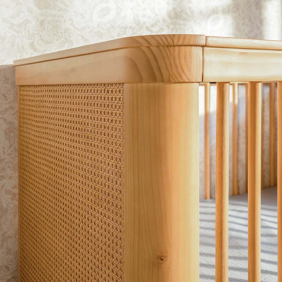 Namesake Marin w/ Cane 3-in-1 Convertible Crib - Honey / Honey Cane - M23701HYHC