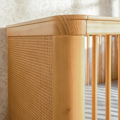 Namesake Marin w/ Cane 3-in-1 Convertible Crib - Honey / Honey Cane - M23701HYHC