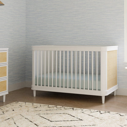 Namesake Marin w/ Cane 3-in-1 Convertible Crib - Warm White / Honey Cane - M23701RWHC