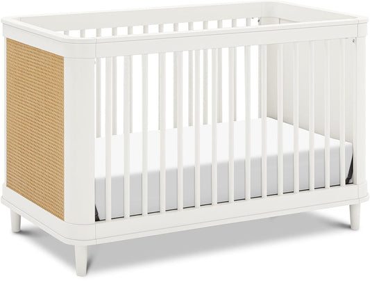 Namesake Marin w/ Cane 3-in-1 Convertible Crib - Warm White / Honey Cane - M23701RWHC
