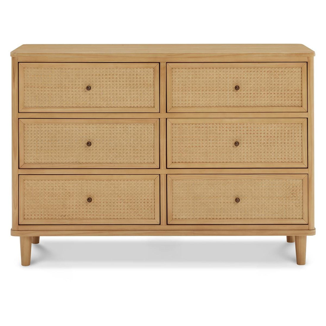 Namesake Marin with Cane 6 Drawer Assembled Dresser - Honey / Honey Cane - M23716HYHC