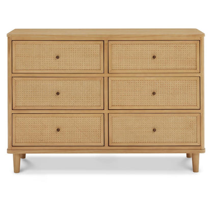 Namesake Marin with Cane 6 Drawer Assembled Dresser - Honey / Honey Cane - M23716HYHC