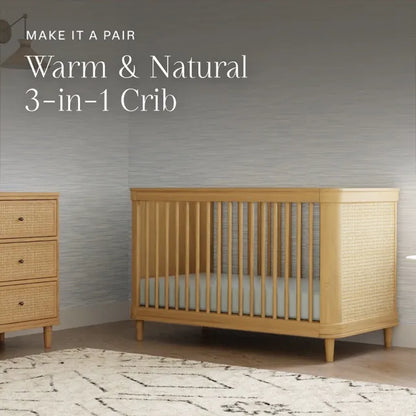Namesake Marin with Cane 6 Drawer Assembled Dresser - Honey / Honey Cane - M23716HYHC