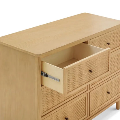 Namesake Marin with Cane 6 Drawer Assembled Dresser - Honey / Honey Cane - M23716HYHC