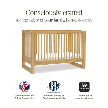 Namesake Nantucket 3-in-1 Convertible Crib w/Toddler Bed Conversion Kit - Honey - M23301HY