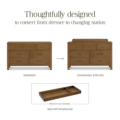 Namesake Nantucket 7-Drawer Assembled Dresser - Natural Walnut - M23316NL