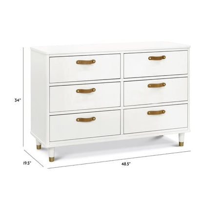 Namesake Tanner 6-Drawer Assembled Dresser - Warm White - B14316RW