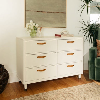 Namesake Tanner 6-Drawer Assembled Dresser - Warm White - B14316RW