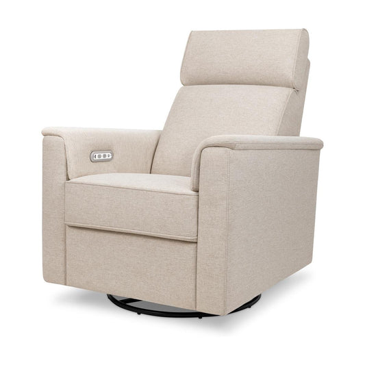 Namesake Willa Plus Electric Glider Recliner w/ Electric Headrest - Performance Beach Eco-Weave - M17186PBEW