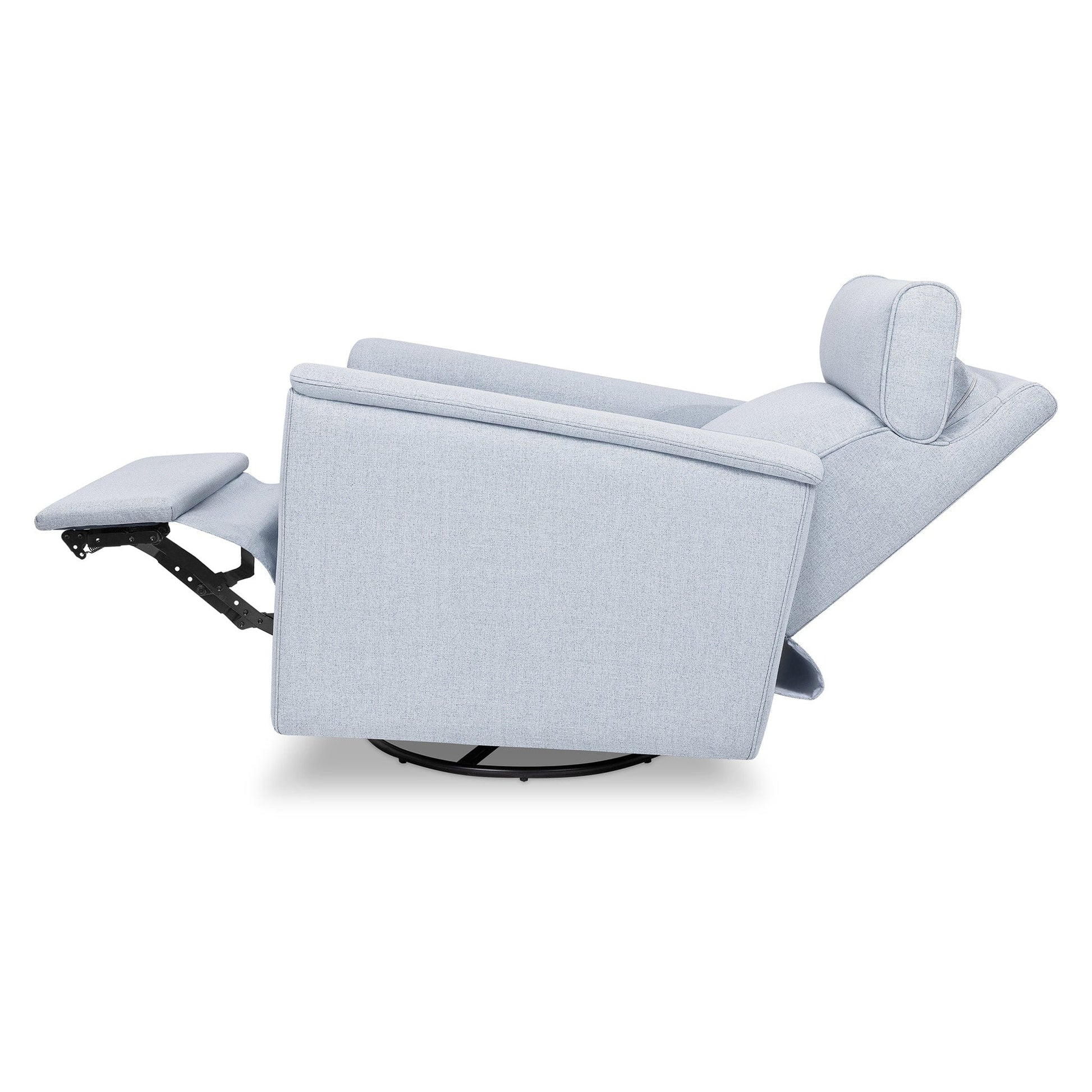 Namesake Willa Plus Electric Glider Recliner w/ Electric Headrest - Performance Blue Chambray Eco-Twill - M17186PCET