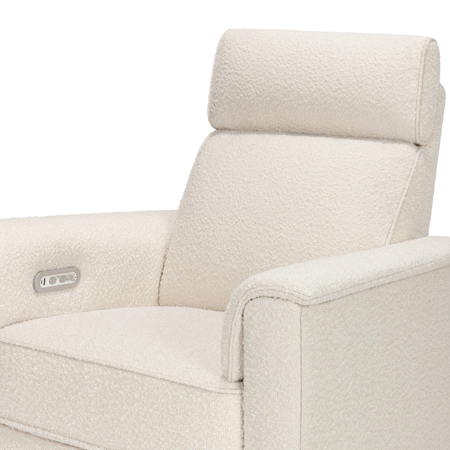 Namesake Willa Plus Electric Glider Recliner w/ Electric Headrest - Performance Ivory Boucle - M17186PWB