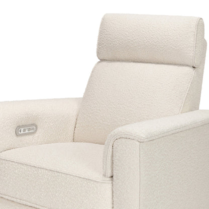 Namesake Willa Plus Electric Glider Recliner w/ Electric Headrest - Performance Ivory Boucle - M17186PWB
