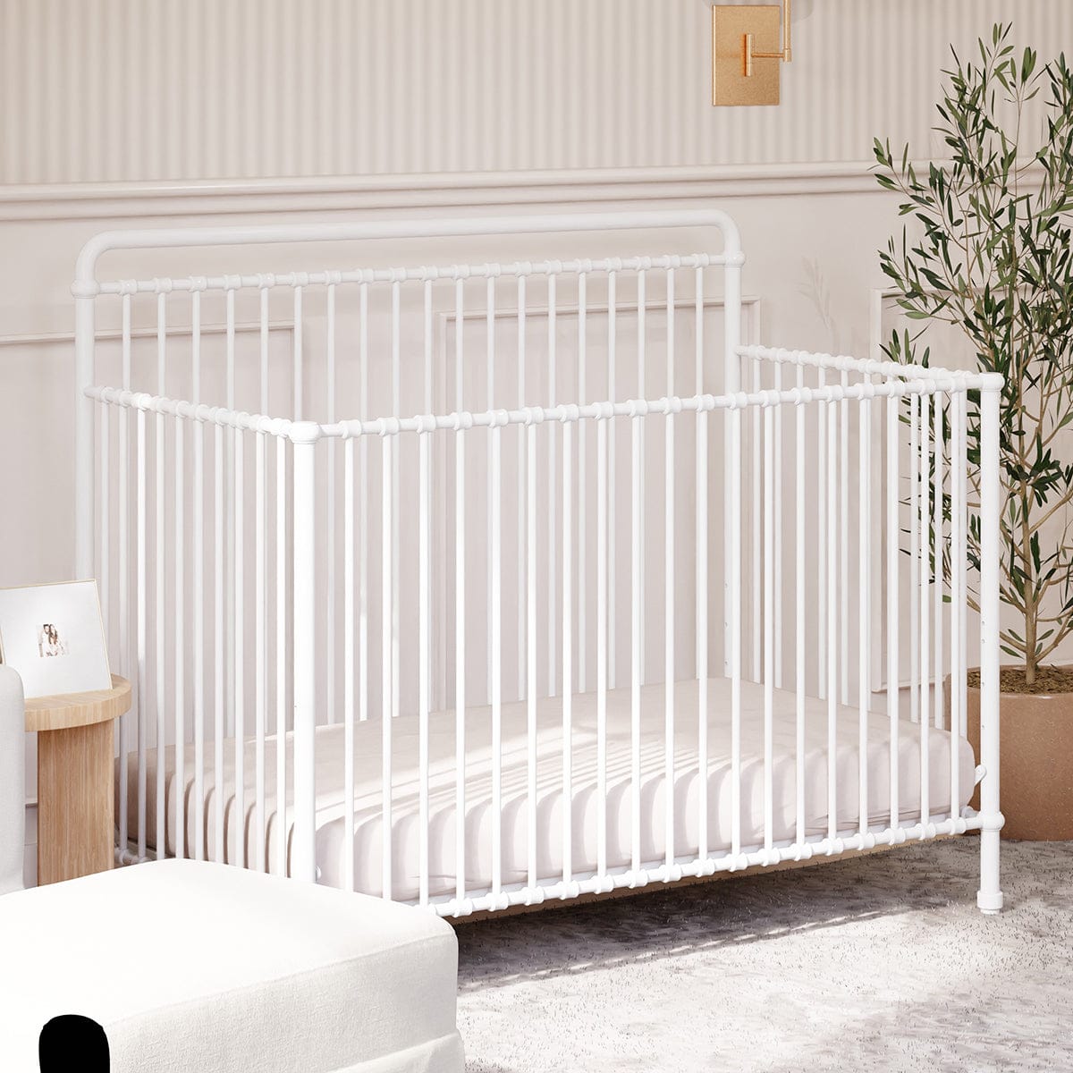 Namesake Winston 4-in-1 Convertible Crib - Washed White - B15301WX