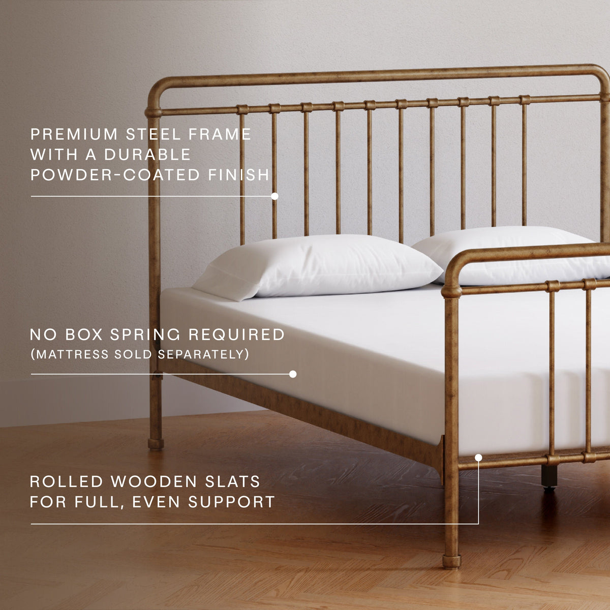 Namesake Winston Full Bed - Vintage Gold