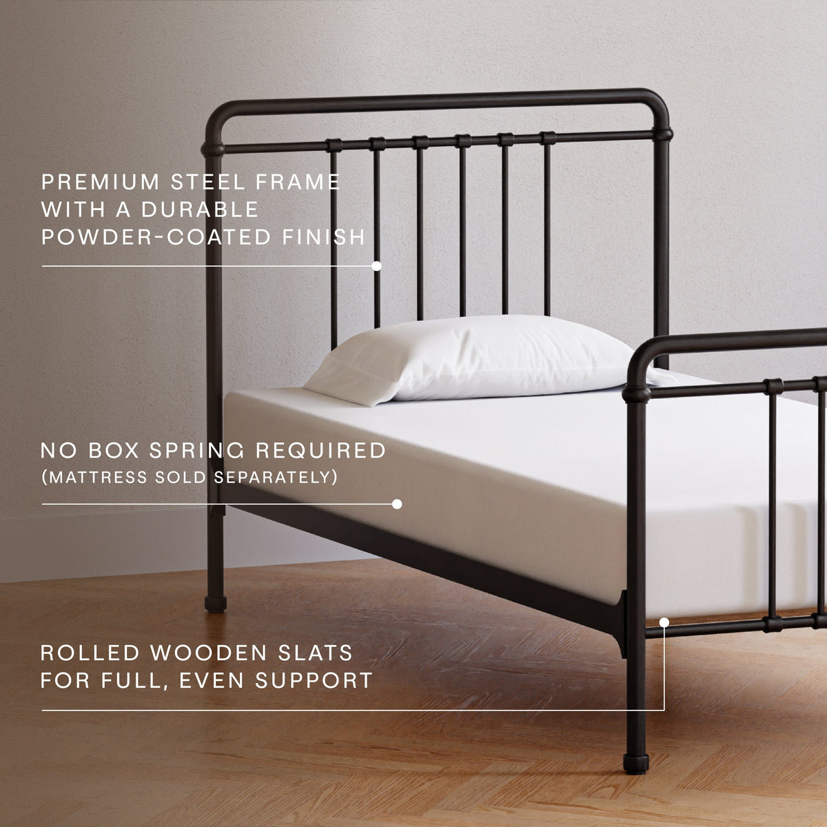 Namesake Winston Twin Bed - Vintage Iron