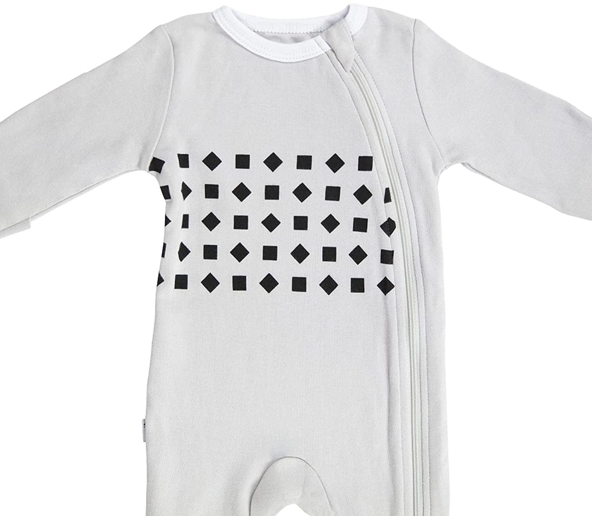 Nanit Breathing Wear Pajamas - 0-3 Months, Pebble Grey - B521GUS