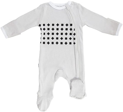 Nanit Breathing Wear Pajamas - 0-3 Months, Pebble Grey - B521GUS