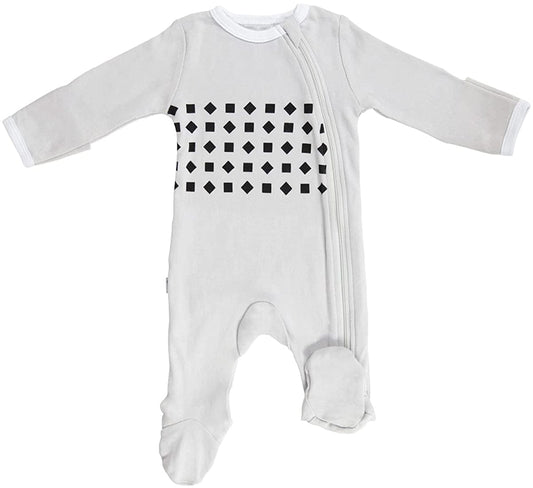 Nanit Breathing Wear Pajamas - 0-3 Months, Pebble Grey - B521GUS