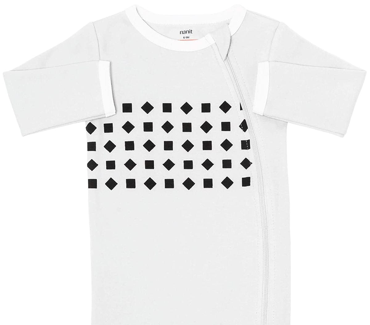 Nanit Breathing Wear Pajamas - 6-9 Months, Pebble Grey - B541GUS