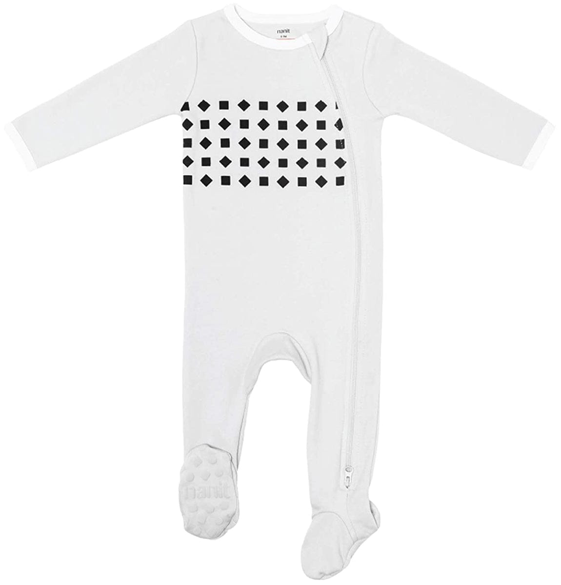 Nanit Breathing Wear Pajamas - 6-9 Months, Pebble Grey - B541GUS
