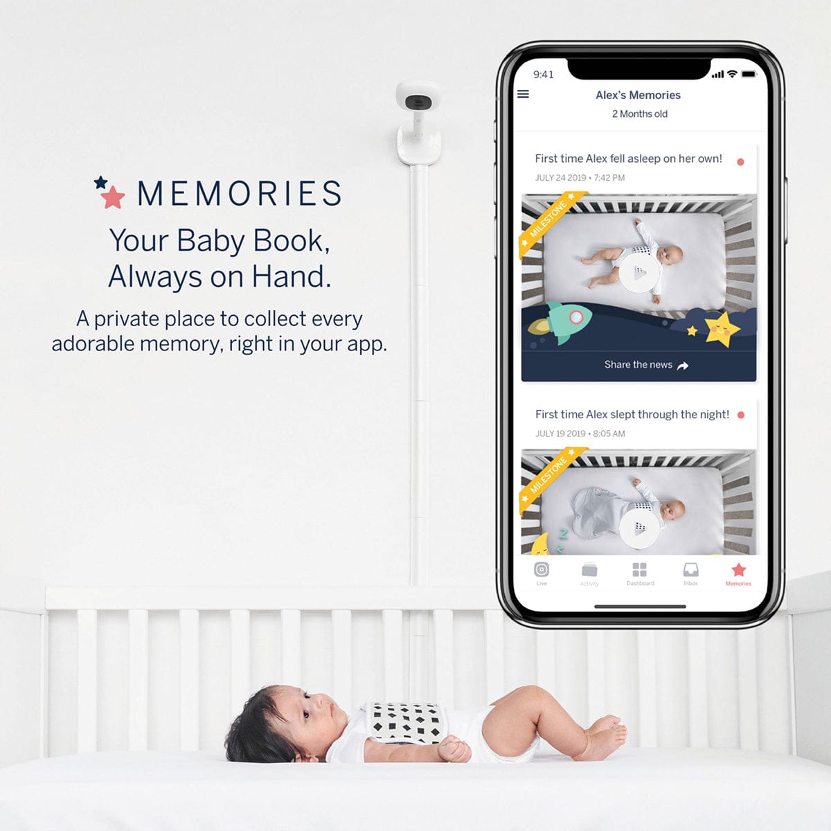 Nanit Pro Smart Baby Monitor & Wall Mount - n311us
