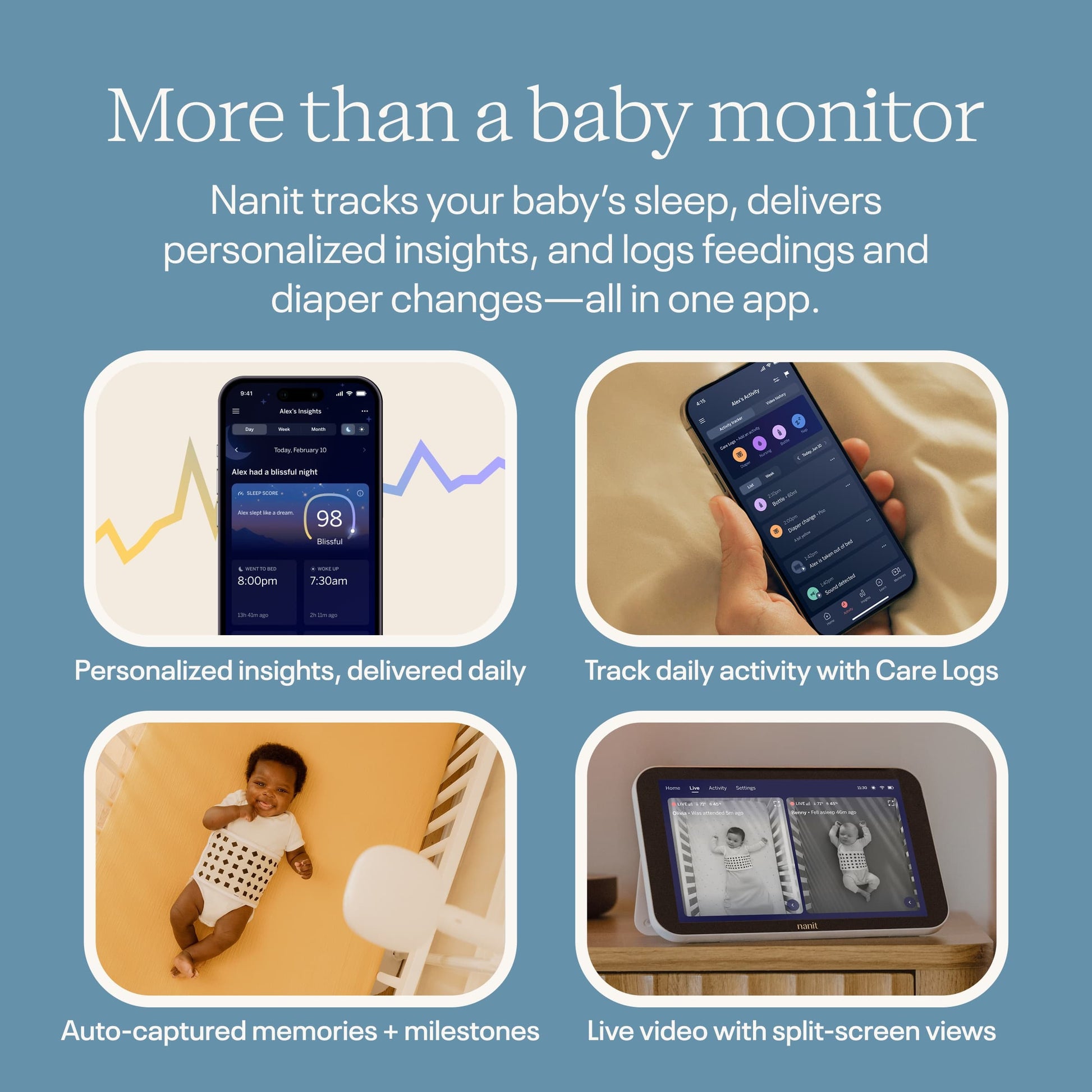 Nanit Smart Baby Monitor System with Wall Mount - PH311N