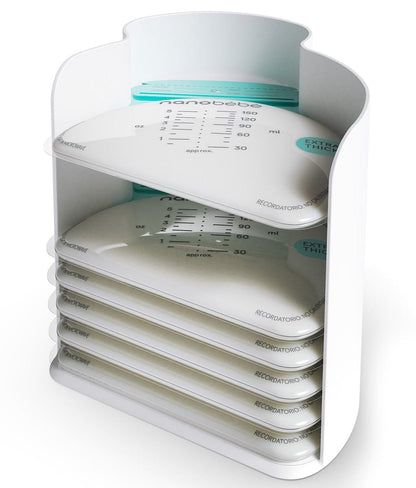 Nanobebe 25 Breastmilk Storage Bags + Organizer - FUS5010162