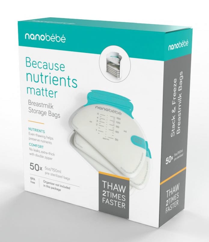 Nanobebe 50 Breastmilk Storage Bags - FUS5010262